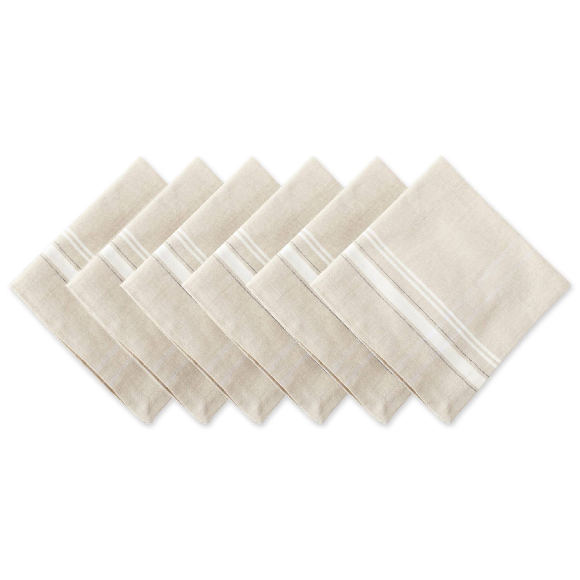 DII® French Stripe Cloth Dinner Napkins